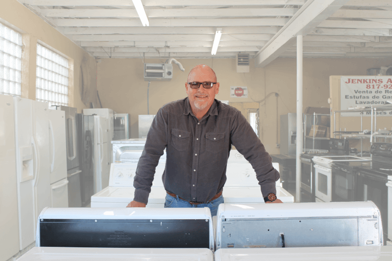 Greg Jenkins has been in the appliance business in Forth Worth for nearly 50 years